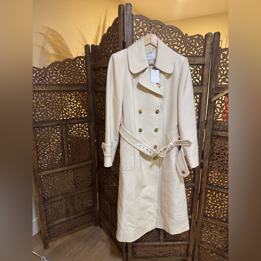 Zimmermann Cream Trench Coat - Picture 5 of 8